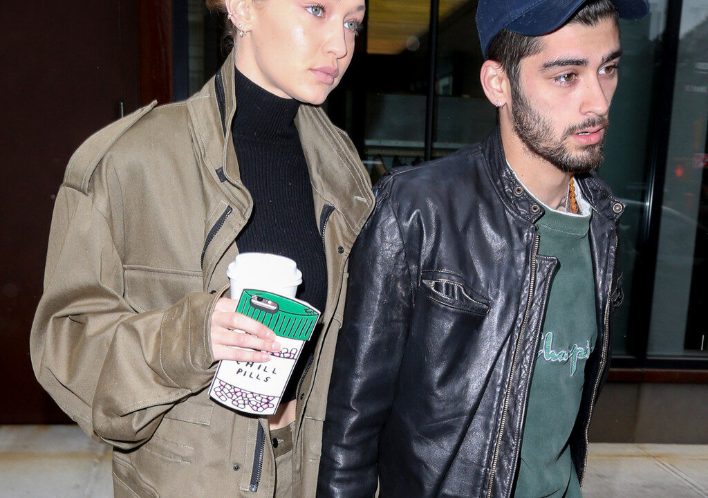Gigi hadid and zayn malik holding hands out in the city