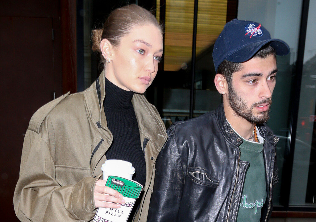Gigi hadid and zayn malik holding hands out in the city