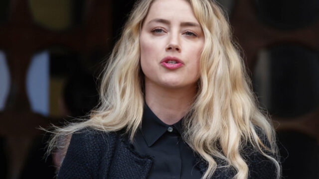 Amber heard gives statement outside court on last day of johnny depp libel trial against the sun
